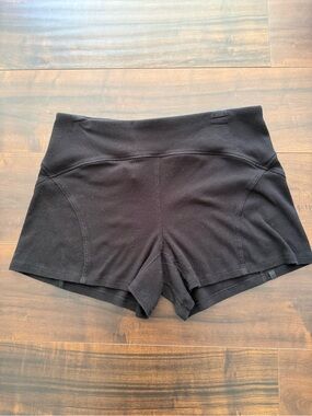 Women’s High-Waist Black Lululemon luxtreme ribbed Active Shorts